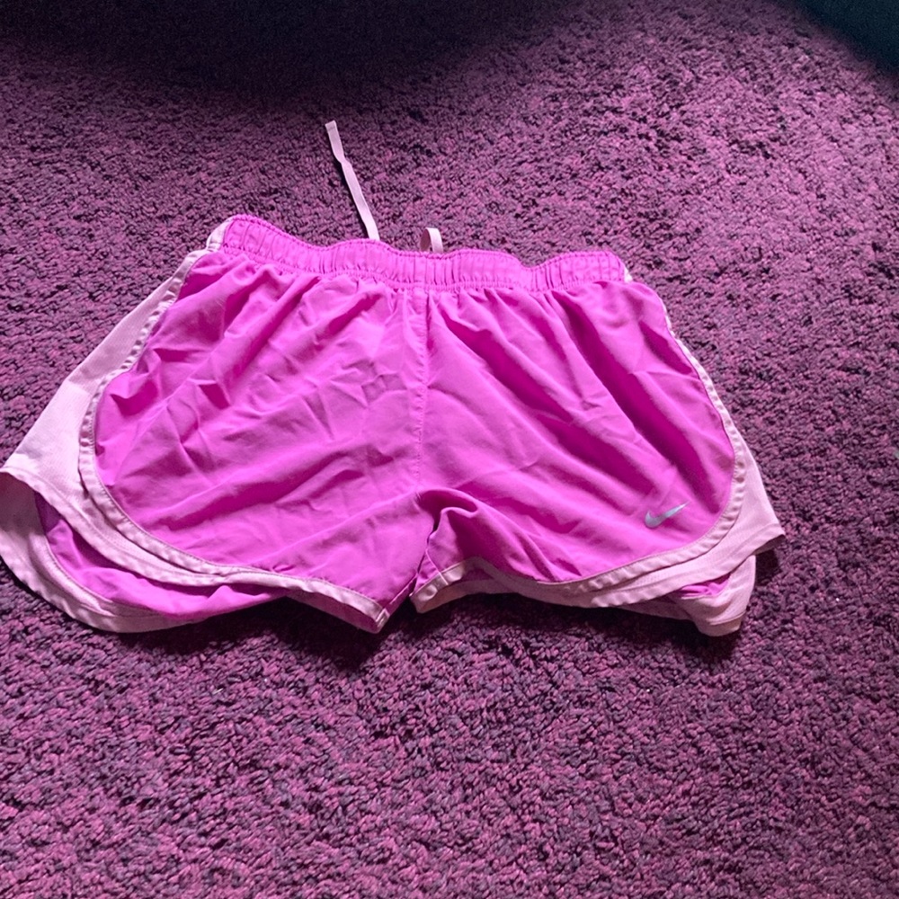 Nike Pink Athletic Shorts Lightweight Elastic Waist